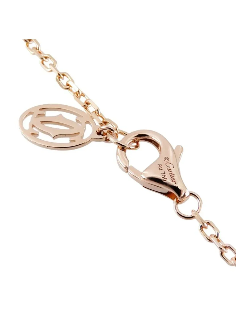 Cartier D'amour Bracelet Pink Gold 18k Diamond MM Box 18.5